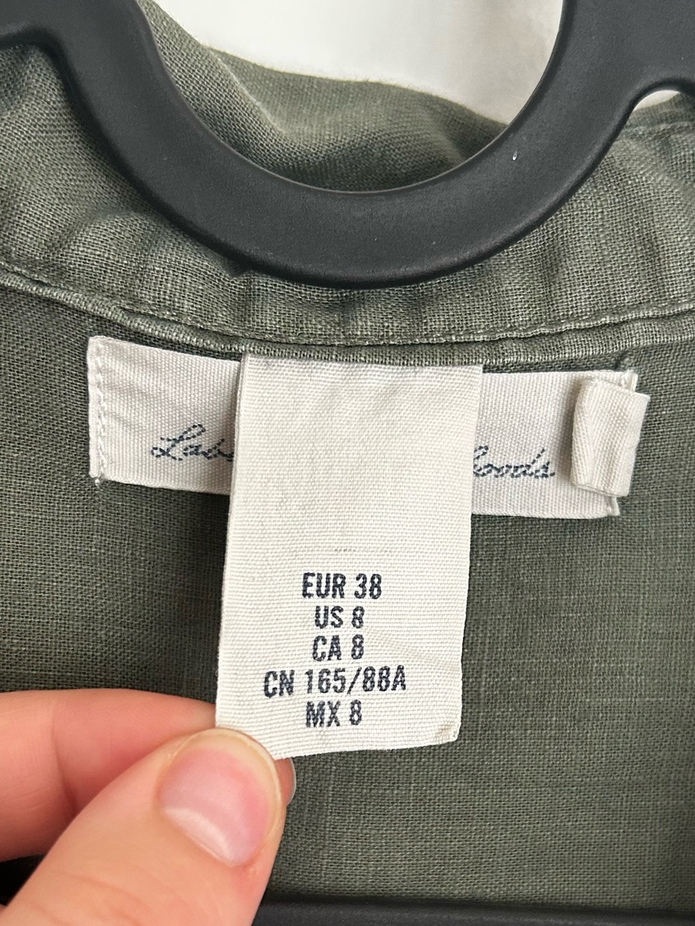 Olive Green Long Button-Up Women’s Shirt - Picture 7 of 11
